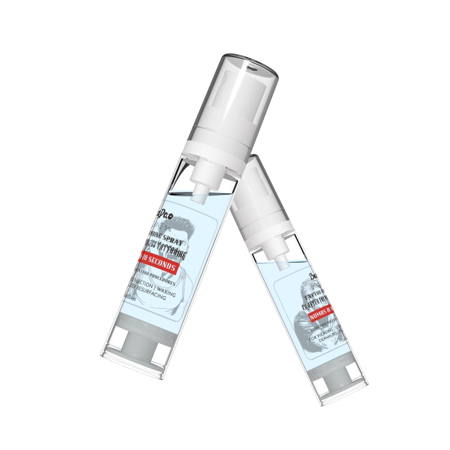 Спрей для обезболивания татуировок BAODAO - 10 мл | Быстродействующий, одобрен FDA | Действует 45 минут
